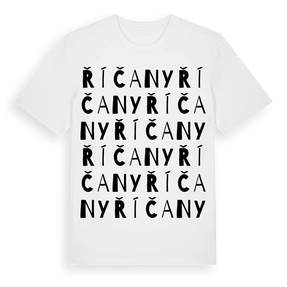 Říčany ordlek t-shirt – White, i miljö