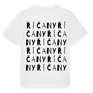 Říčany ordlek t-shirt – ekologisk bomull t-shirt från Pinshirt