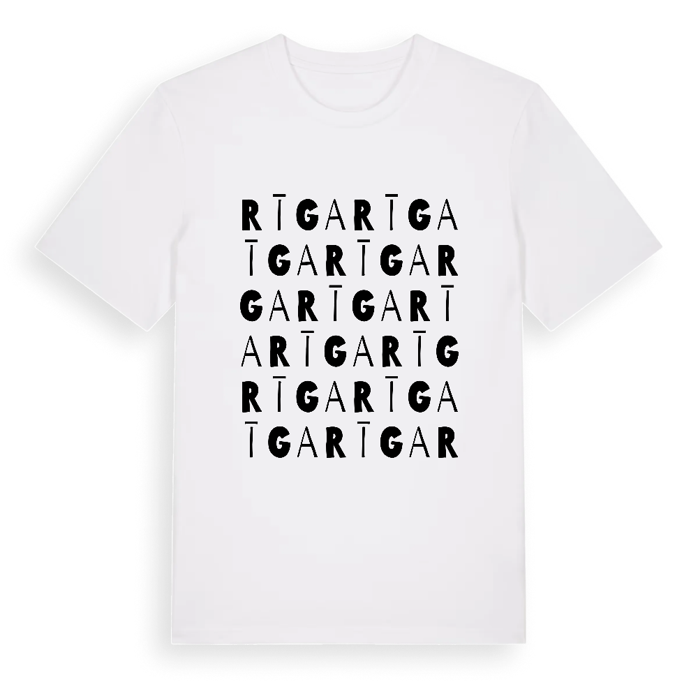 Rīga ordlek t-shirt – White, i miljö