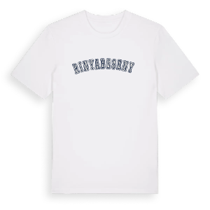 Rinyabesenyő college t-shirt – ekologisk bomull t-shirt från Pinshirt