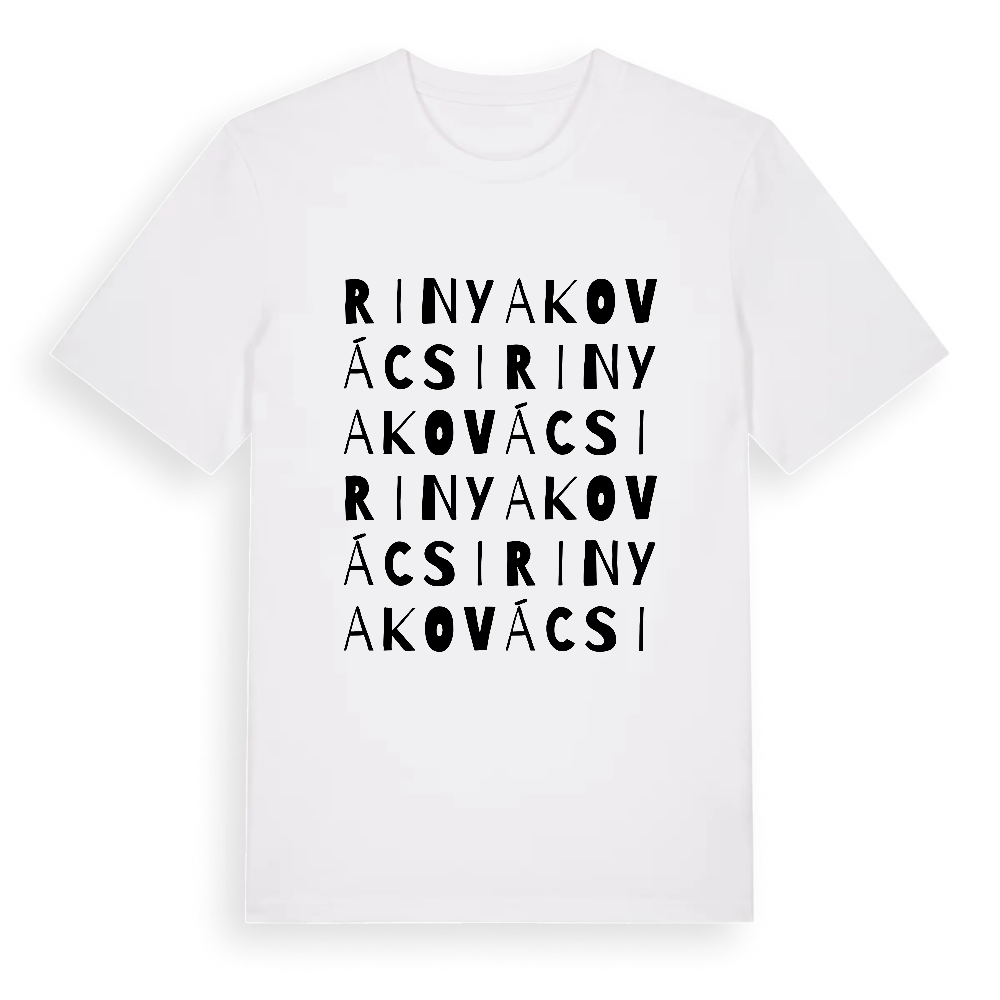 Rinyakovácsi ordlek t-shirt – White, i miljö