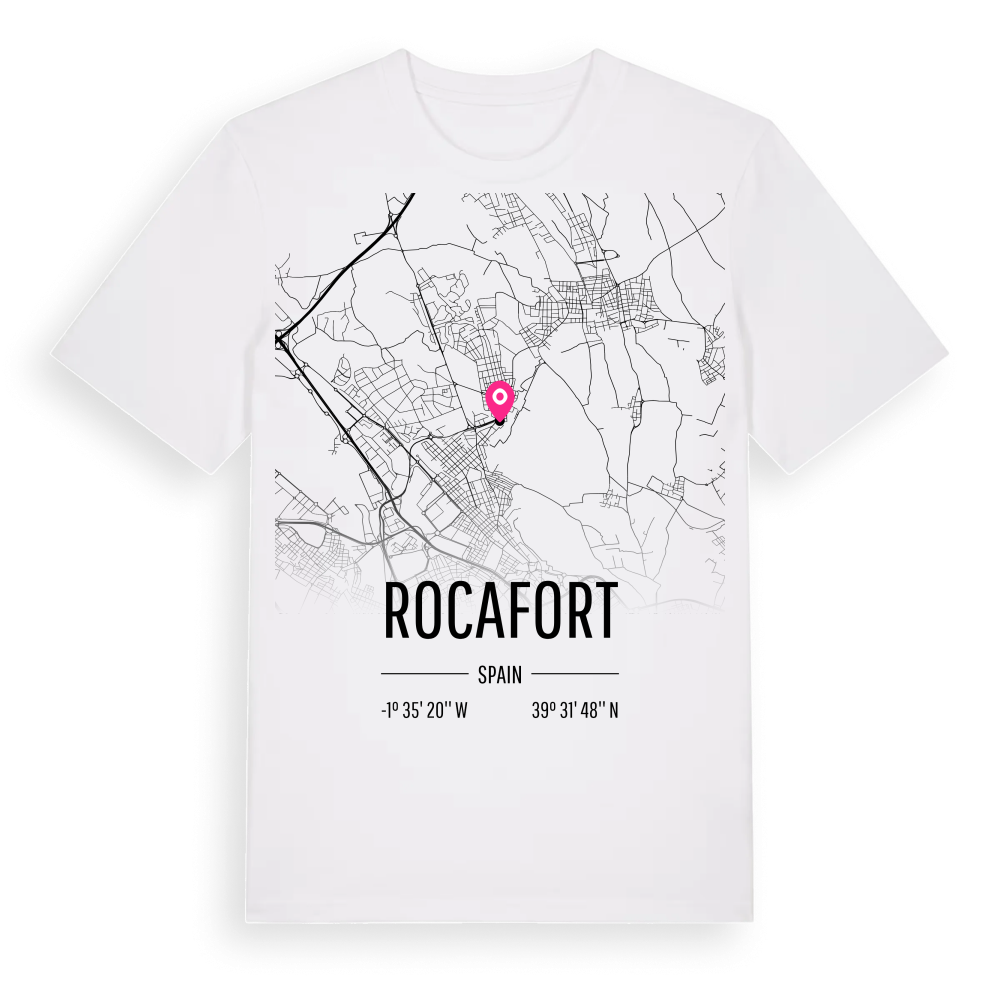 Rocafort karta t-shirt – White, i miljö