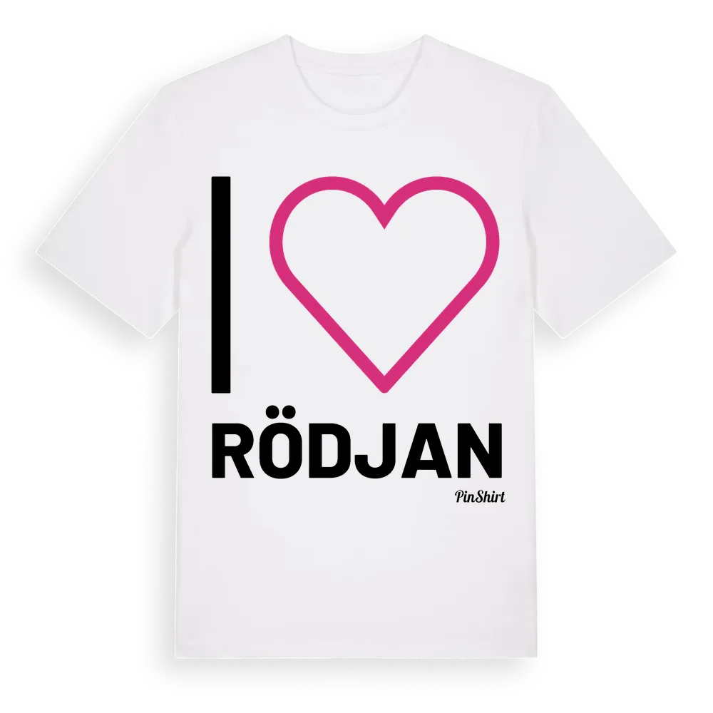 Jag älskar Rödjan t-shirt stort tryck i miljö