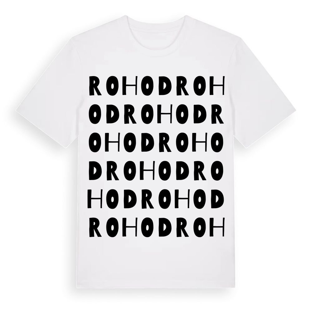 Rohod ordlek t-shirt – White, i miljö
