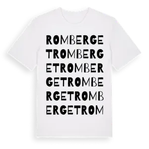 Romberget ordlek t-shirt – ekologisk bomull t-shirt från Pinshirt