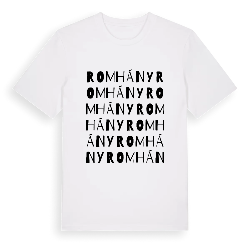 Romhány ordlek t-shirt – White, i miljö