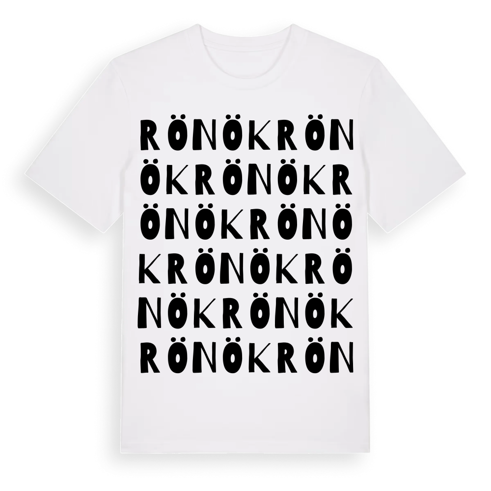 Rönök ordlek t-shirt – White, i miljö