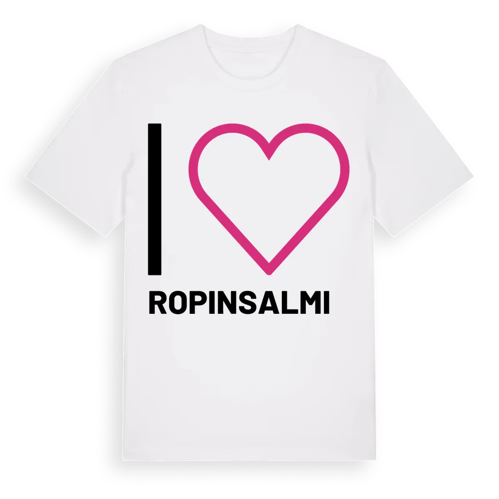 Jag älskar Ropinsalmi t-shirt stort tryck i miljö