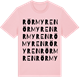 Pink Cotton t-shirt med Rörmyren ordlek t-shirt