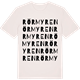 Vintage White t-shirt med Rörmyren ordlek t-shirt