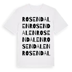 Rosendalen ordlek t-shirt – ekologisk bomull t-shirt från Pinshirt