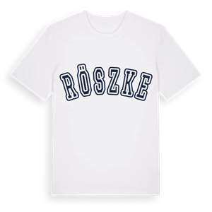 Röszke college t-shirt – ekologisk bomull t-shirt från Pinshirt