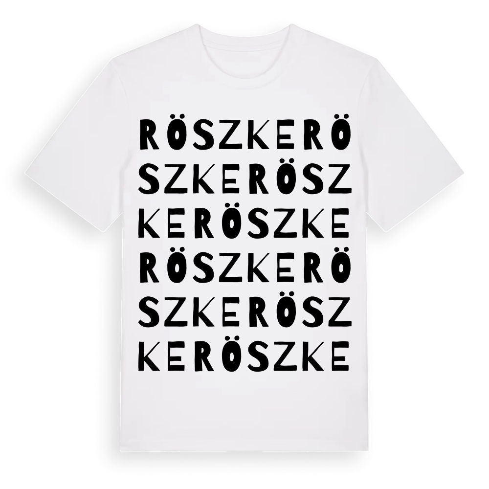 Röszke ordlek t-shirt – White, i miljö