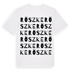 Röszke ordlek t-shirt – ekologisk bomull t-shirt från Pinshirt