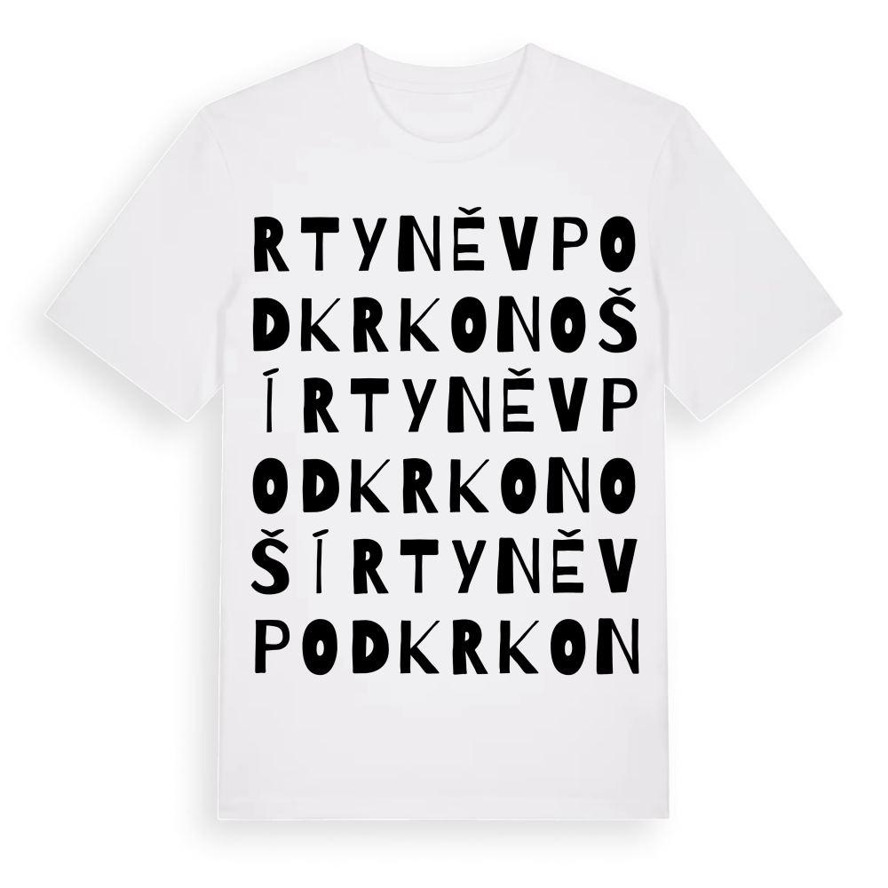 Rtyně v Podkrkonoší ordlek t-shirt – White, i miljö