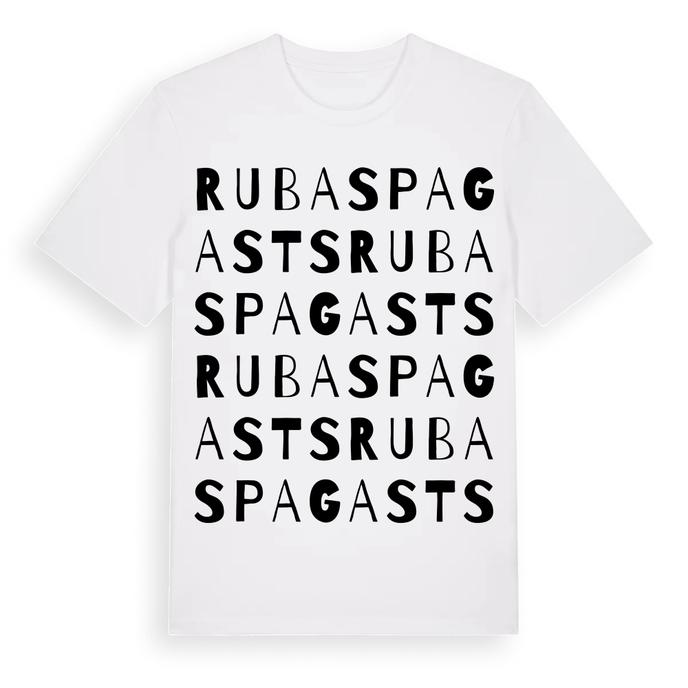 Rubas pagasts ordlek t-shirt – White, i miljö