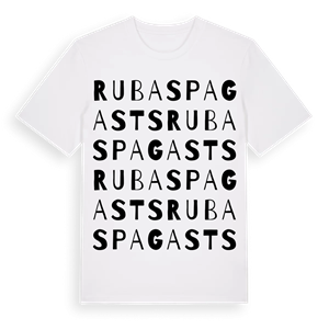 Rubas pagasts ordlek t-shirt – ekologisk bomull t-shirt från Pinshirt