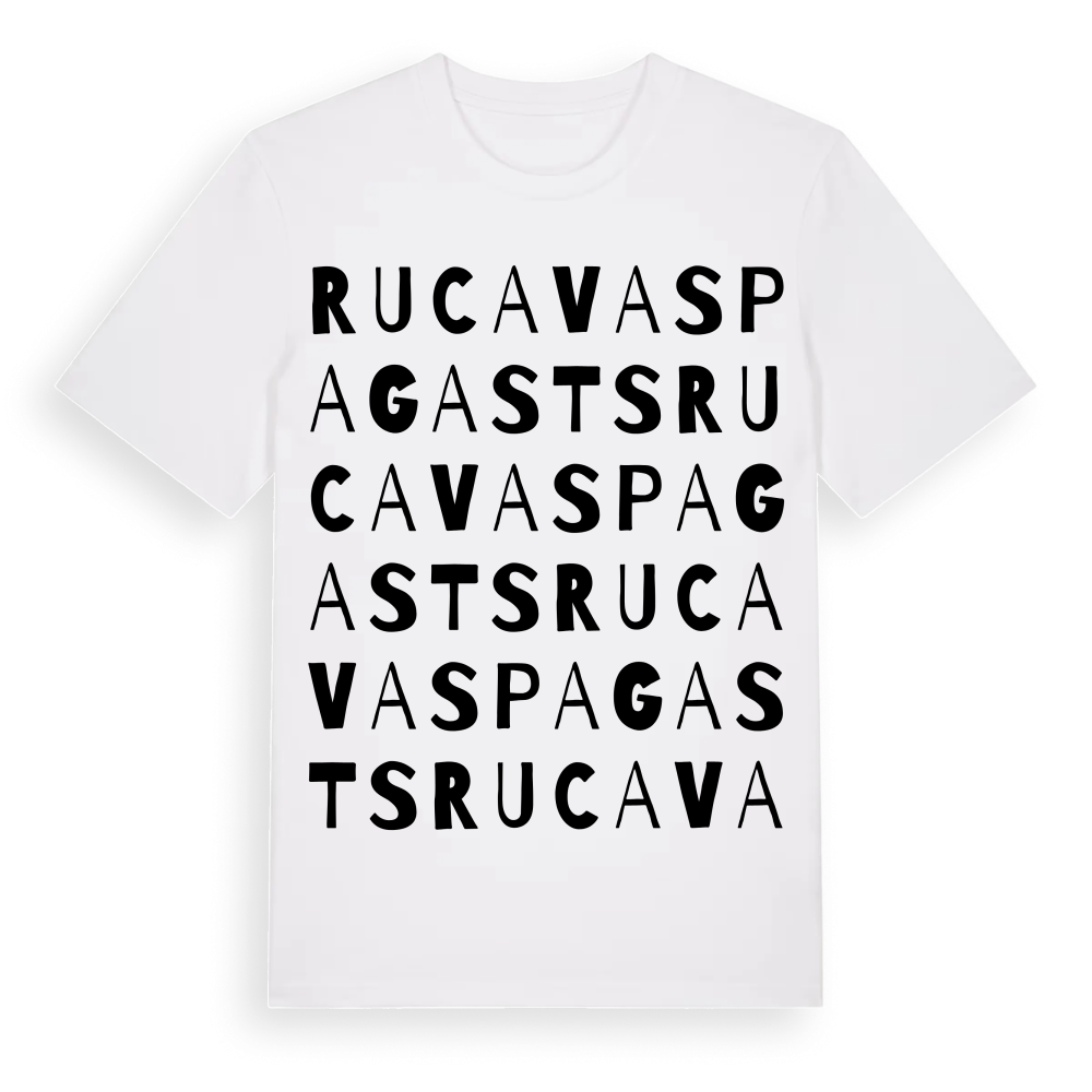 Rucavas pagasts ordlek t-shirt – White, i miljö