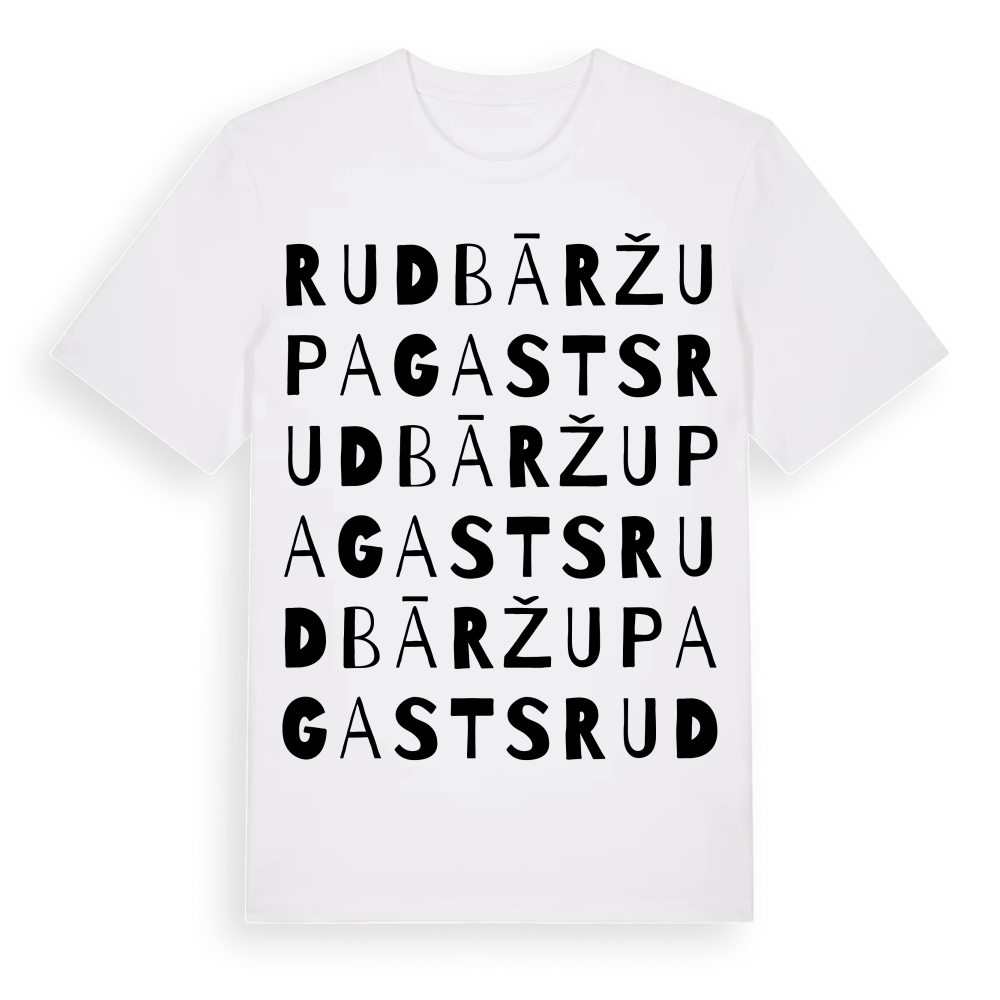 Rudbāržu pagasts ordlek t-shirt – White, i miljö