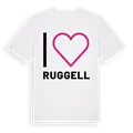 Jag älskar Ruggell t-shirt stort tryck