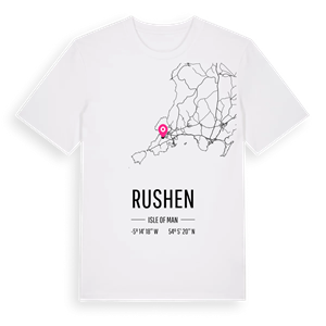 Rushen karta t-shirt – ekologisk bomull t-shirt från Pinshirt