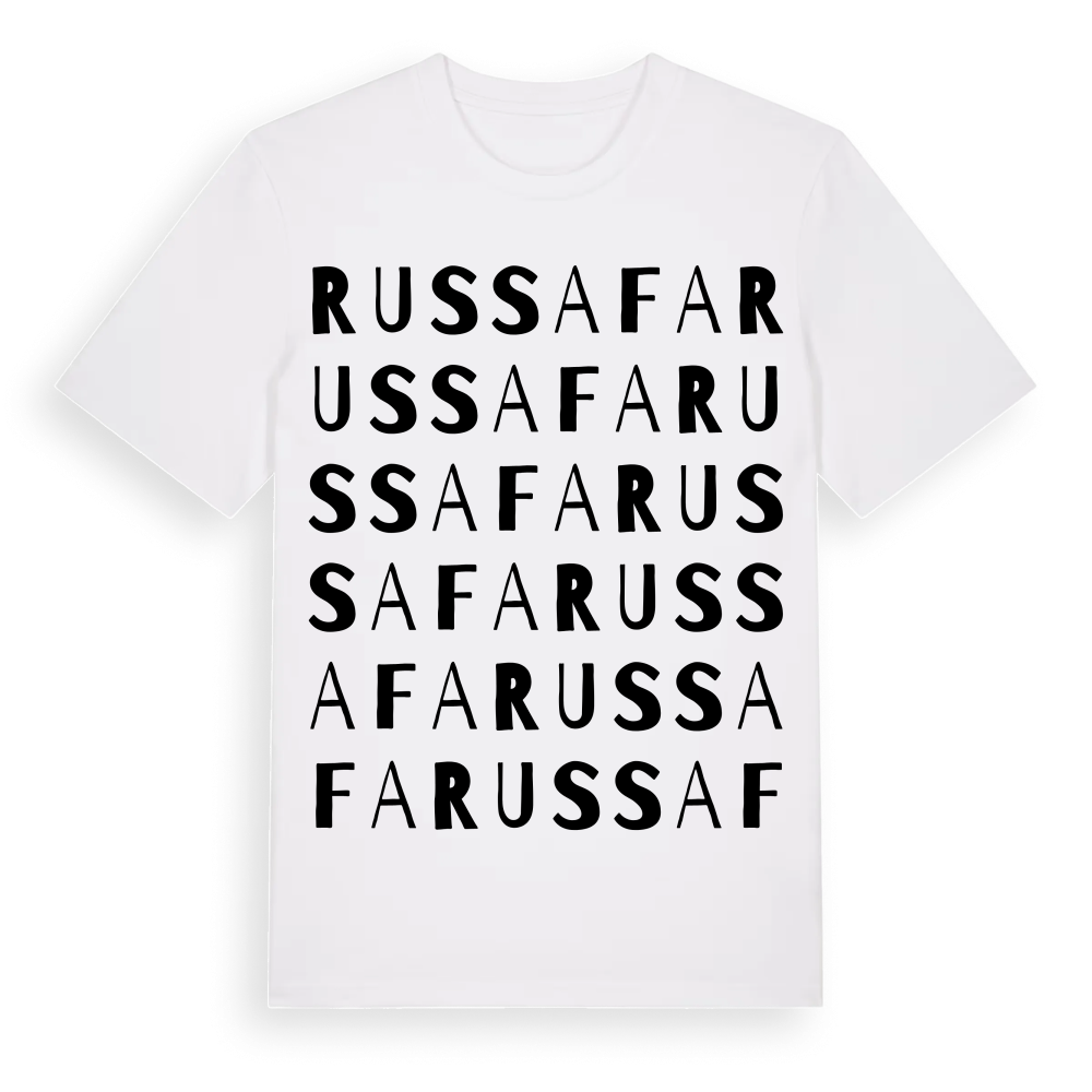 Russafa ordlek t-shirt – White, i miljö