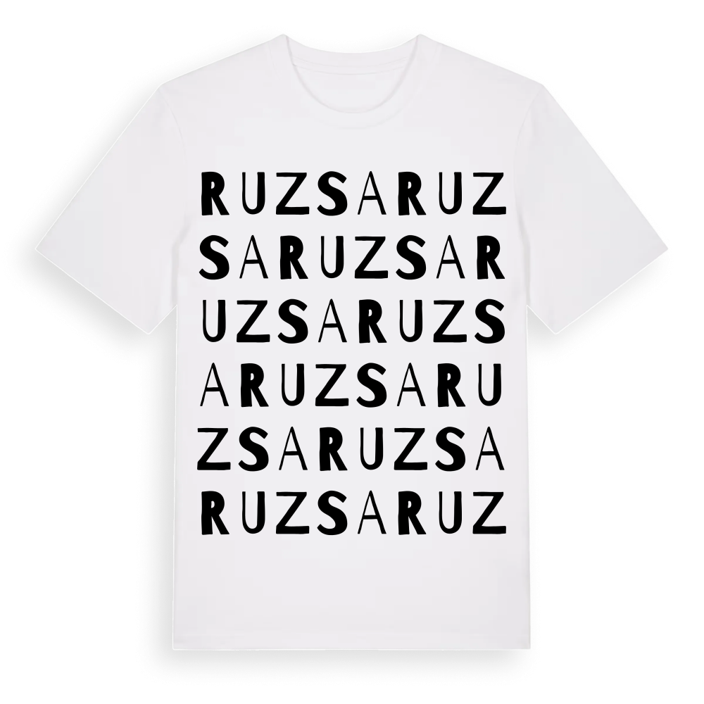 Ruzsa ordlek t-shirt – White, i miljö