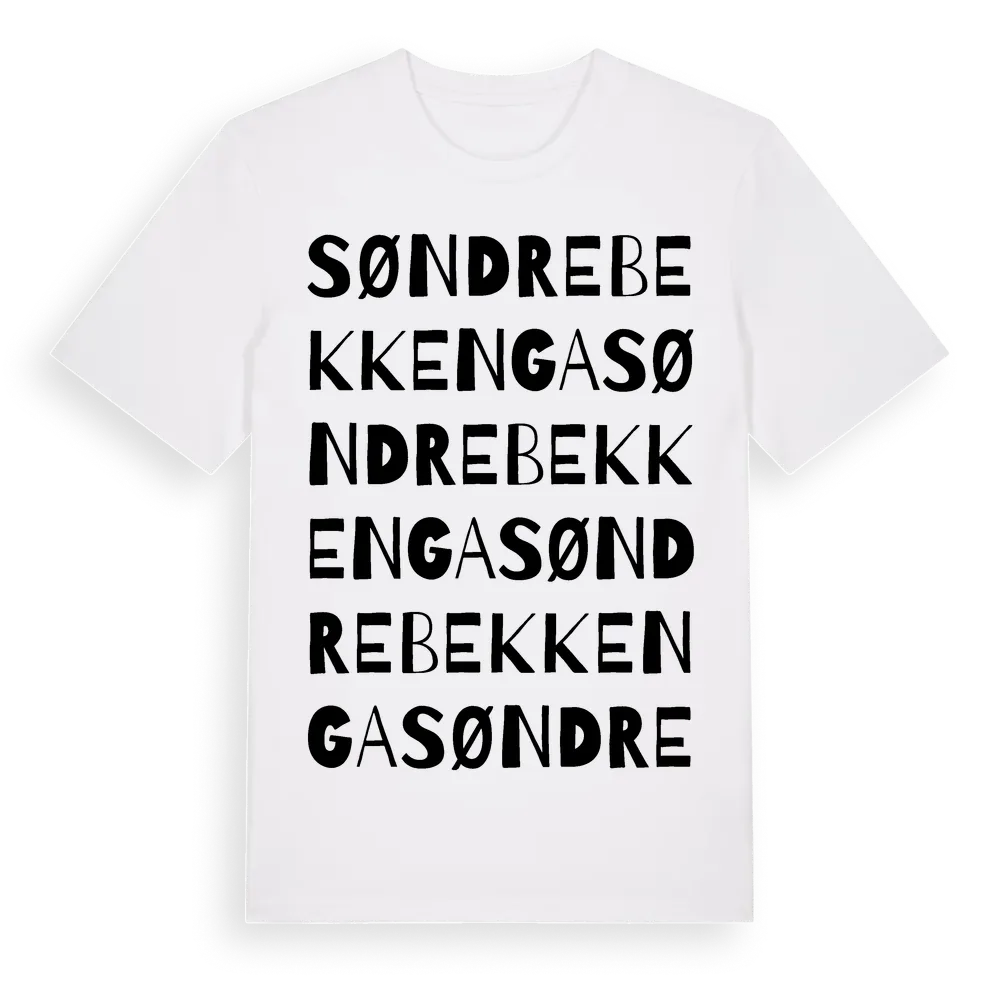 Søndre Bekkenga ordlek t-shirt i miljö