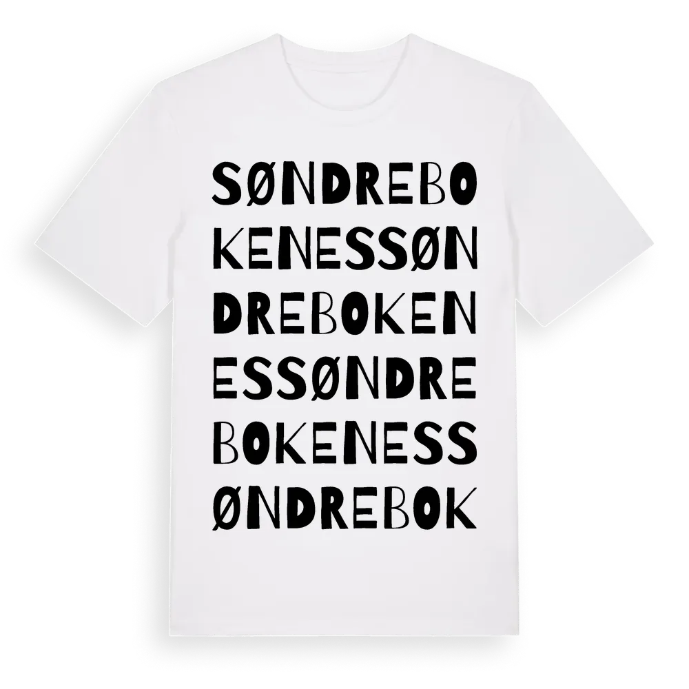 Søndre Bokenes ordlek t-shirt i miljö
