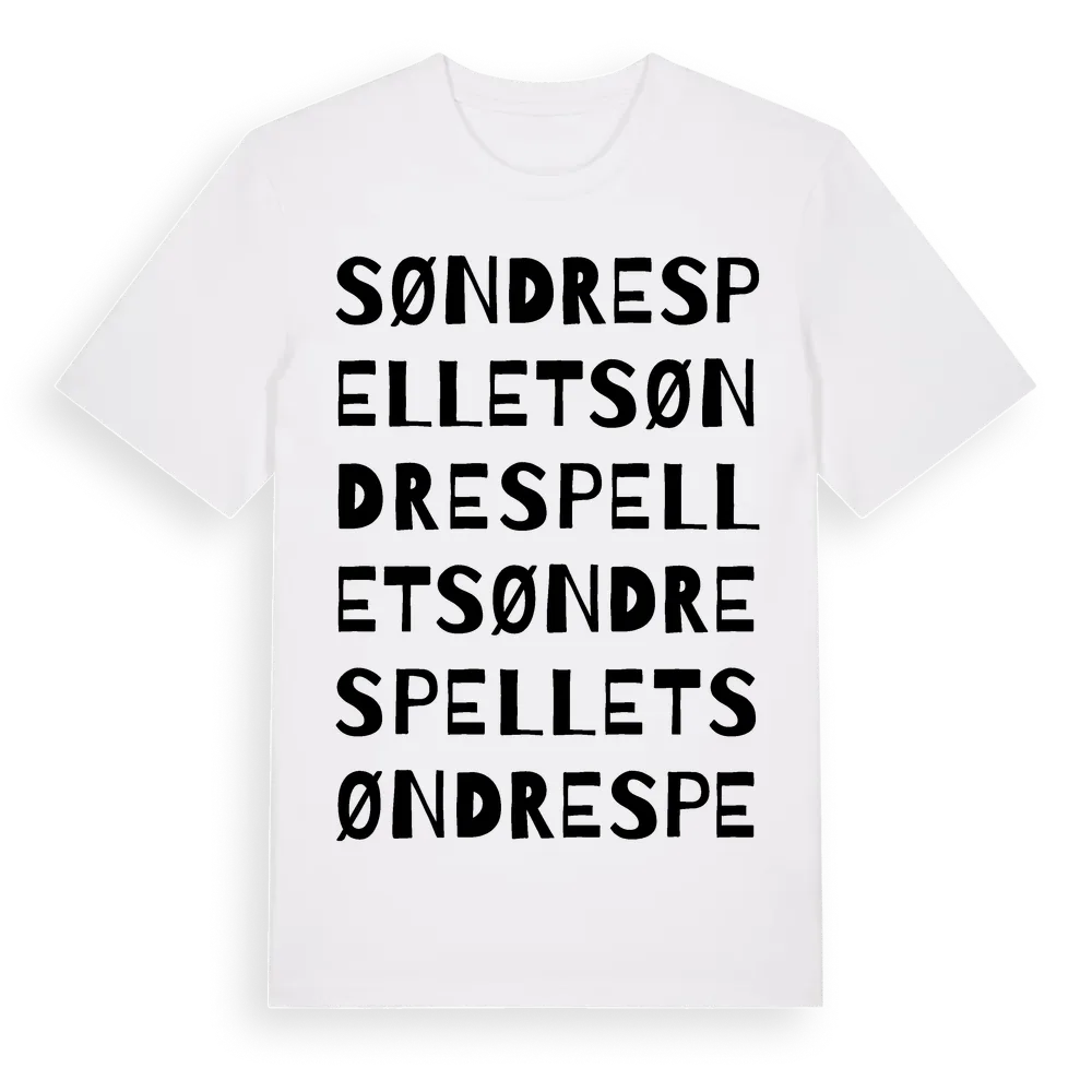 Søndre Spellet ordlek t-shirt i miljö