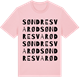 Pink Cotton t-shirt med Søndre Svarød ordlek t-shirt