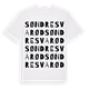 White t-shirt med Søndre Svarød ordlek t-shirt