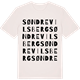 Vintage White t-shirt med Søndre Vilsberg ordlek t-shirt