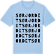 Blue Soul t-shirt med Sørjordet ordlek t-shirt