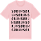 Pink Cotton t-shirt med Sørum ordlek t-shirt