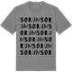 Mid Heather Gray t-shirt med Sørum ordlek t-shirt