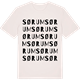 Vintage White t-shirt med Sørum ordlek t-shirt
