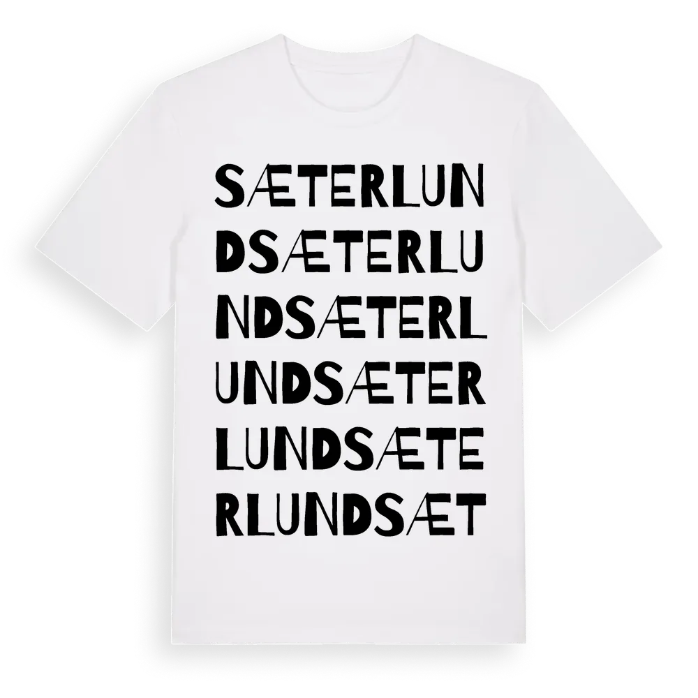Sæterlund ordlek t-shirt i miljö