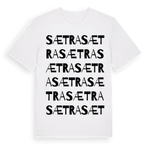 Sætra ordlek t-shirt – ekologisk bomull t-shirt från Pinshirt