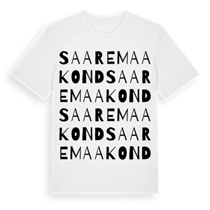Saare maakond ordlek t-shirt – ekologisk bomull t-shirt från Pinshirt