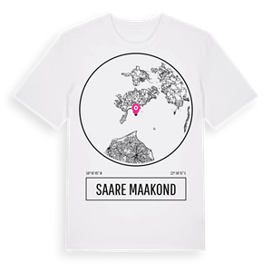 Saare maakond t-shirt – ekologisk bomull t-shirt från Pinshirt