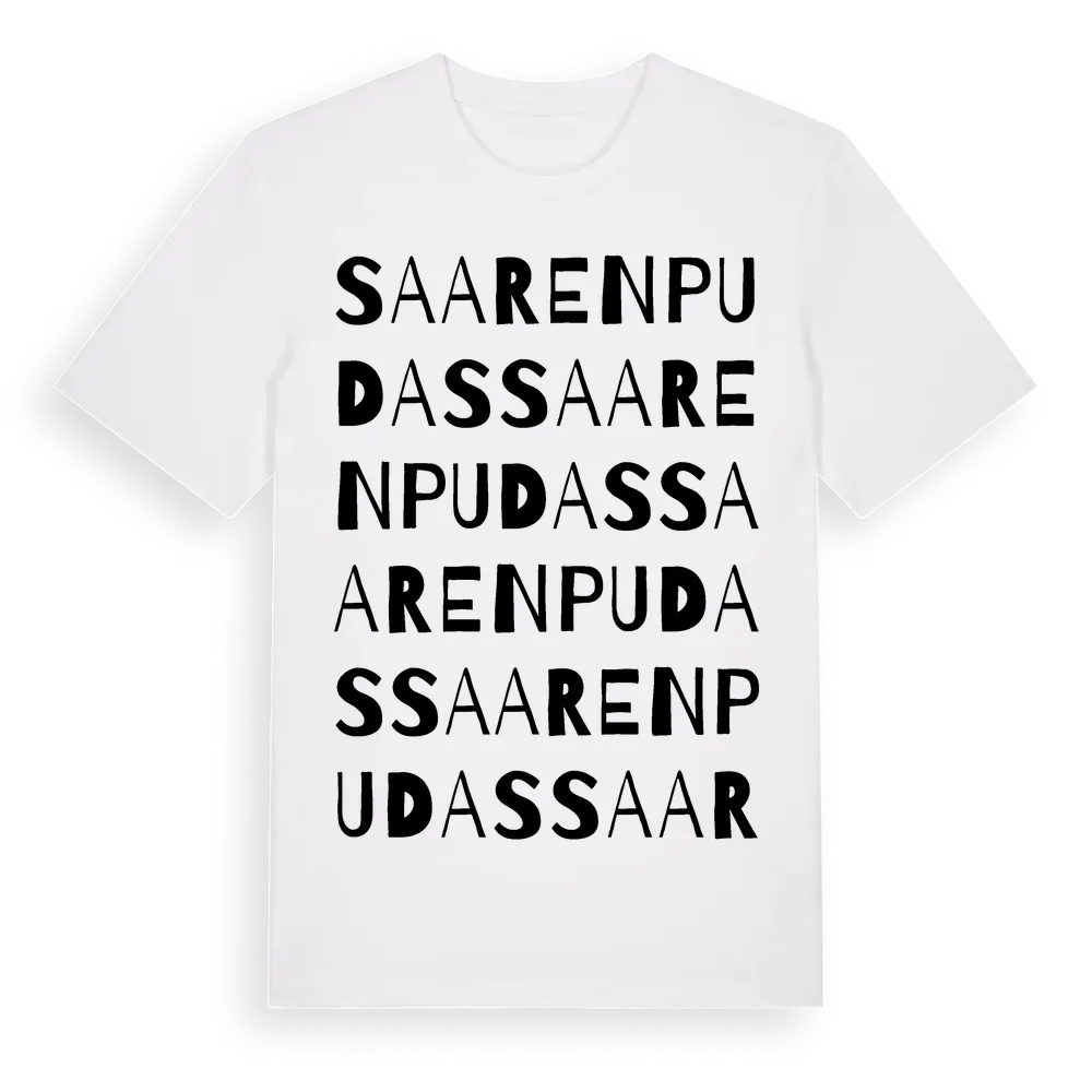 Saarenpudas ordlek t-shirt i miljö
