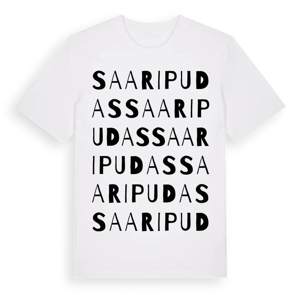 Saaripudas ordlek t-shirt i miljö