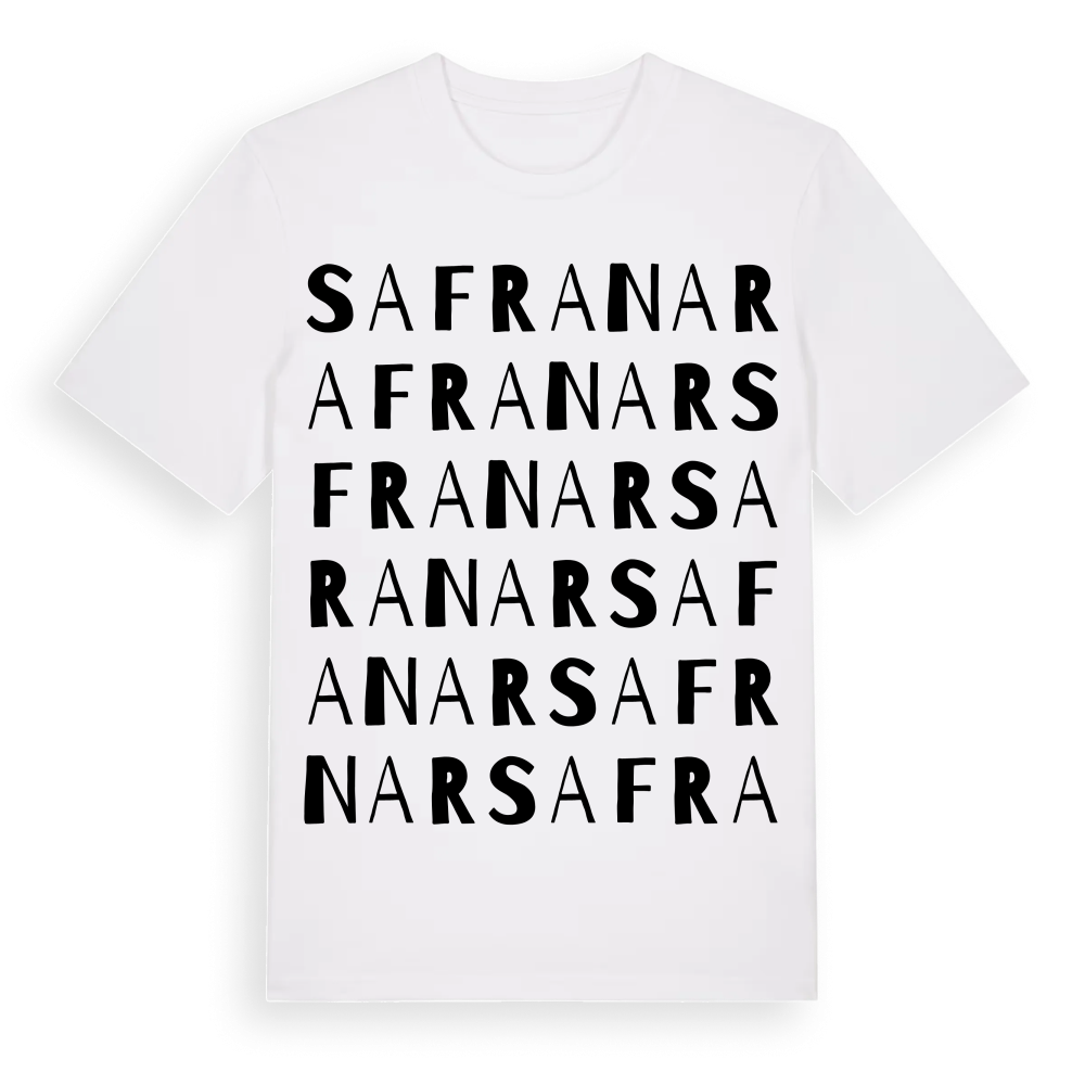 Safranar ordlek t-shirt – White, i miljö