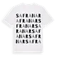 Safranar ordlek t-shirt