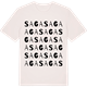 Vintage White t-shirt med Saga ordlek t-shirt