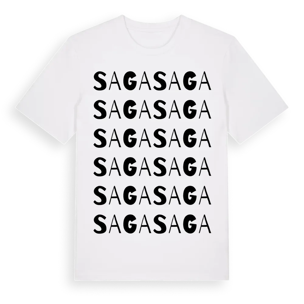 Saga ordlek t-shirt i miljö