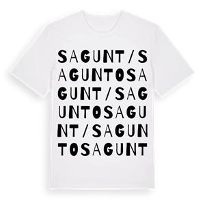 Sagunt / Sagunto ordlek t-shirt – ekologisk bomull t-shirt från Pinshirt