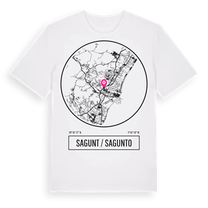 Sagunt / Sagunto t-shirt – ekologisk bomull t-shirt från Pinshirt