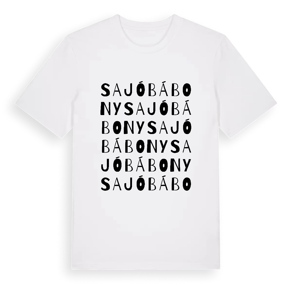 Sajóbábony ordlek t-shirt – White, i miljö